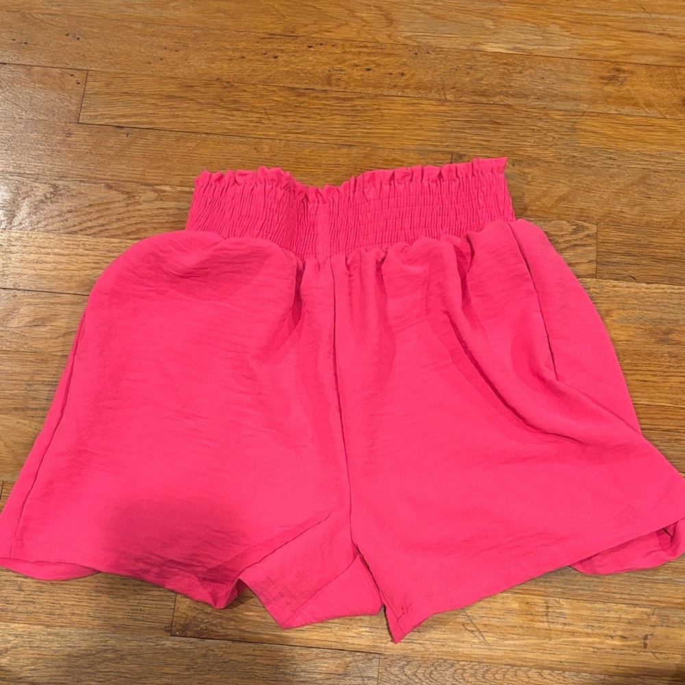 Vibrant High Waist Pink Shorts for Women